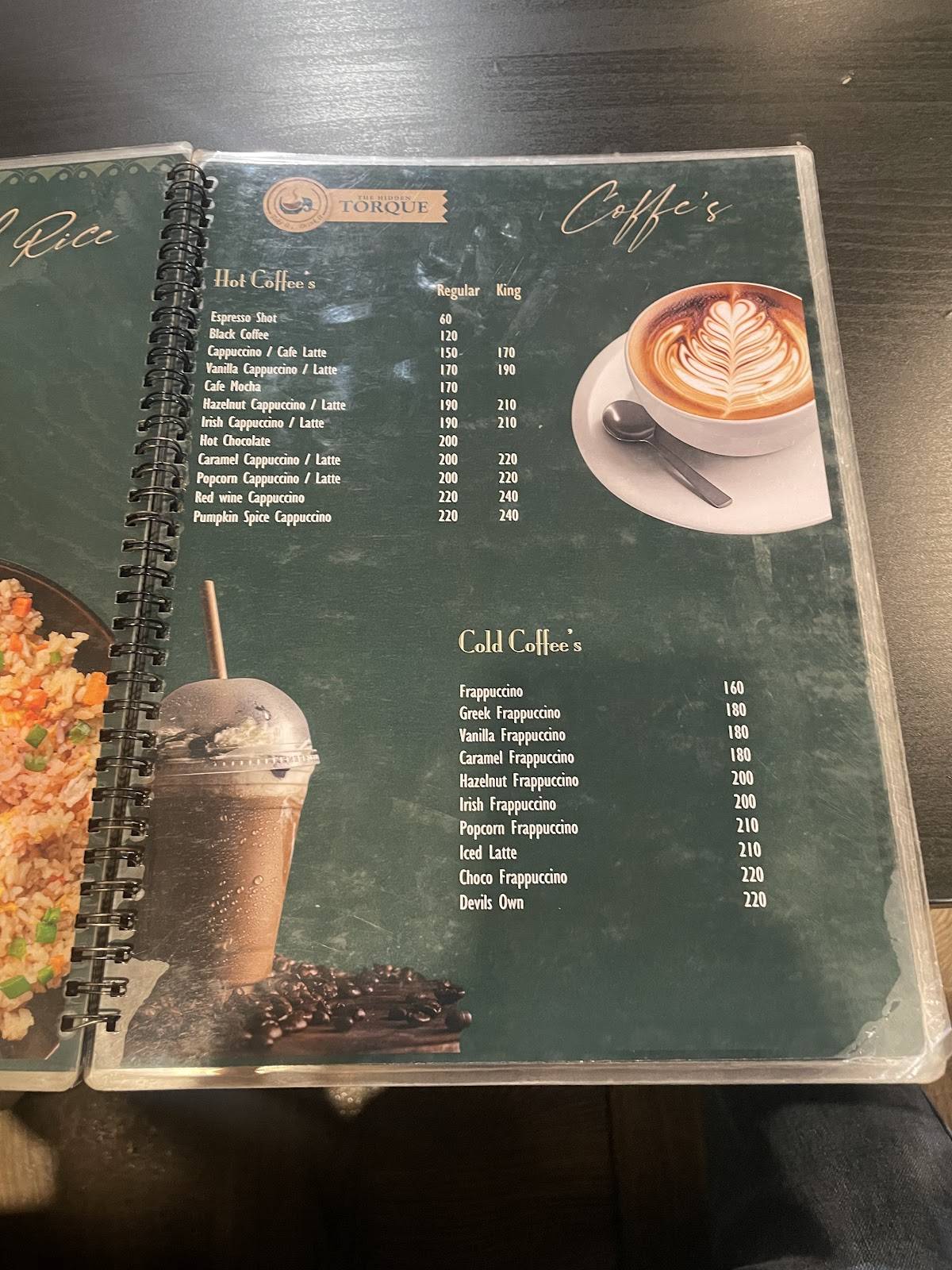 THE HIDDEN TORQUE menu