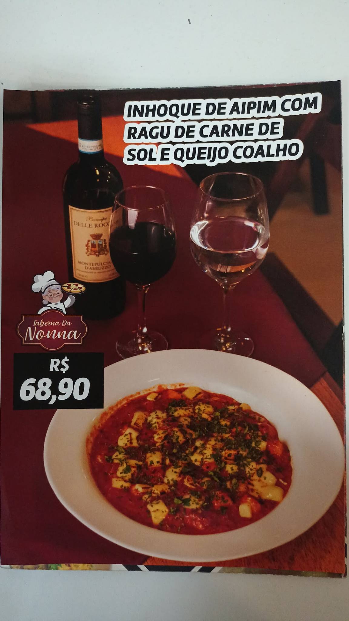 Taberna da Nonna cardápio