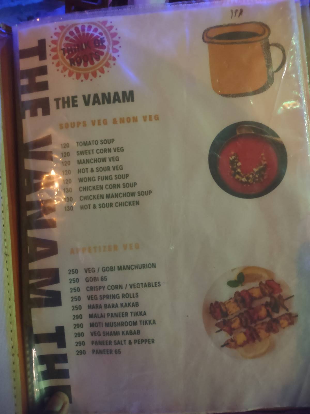 The Vanam Multi Cuisine Theme Restaurant menu