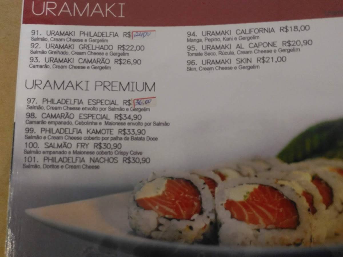 Tomodachi Chapadão cardápio