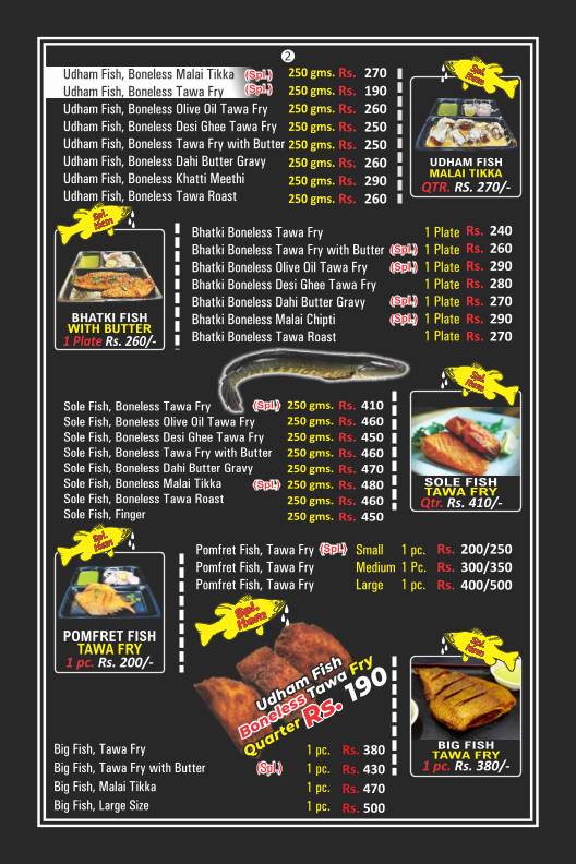 Yumm Fish Point menu