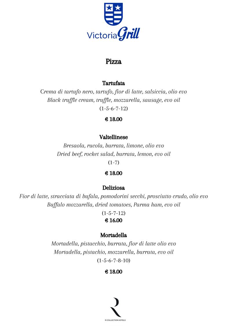 Menu di Victoria Grill 