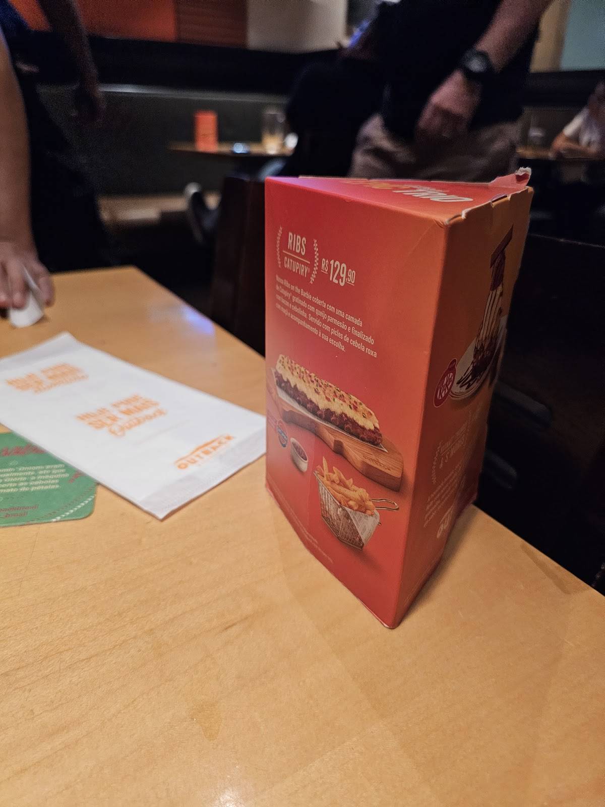 Outback Steakhouse cardápio