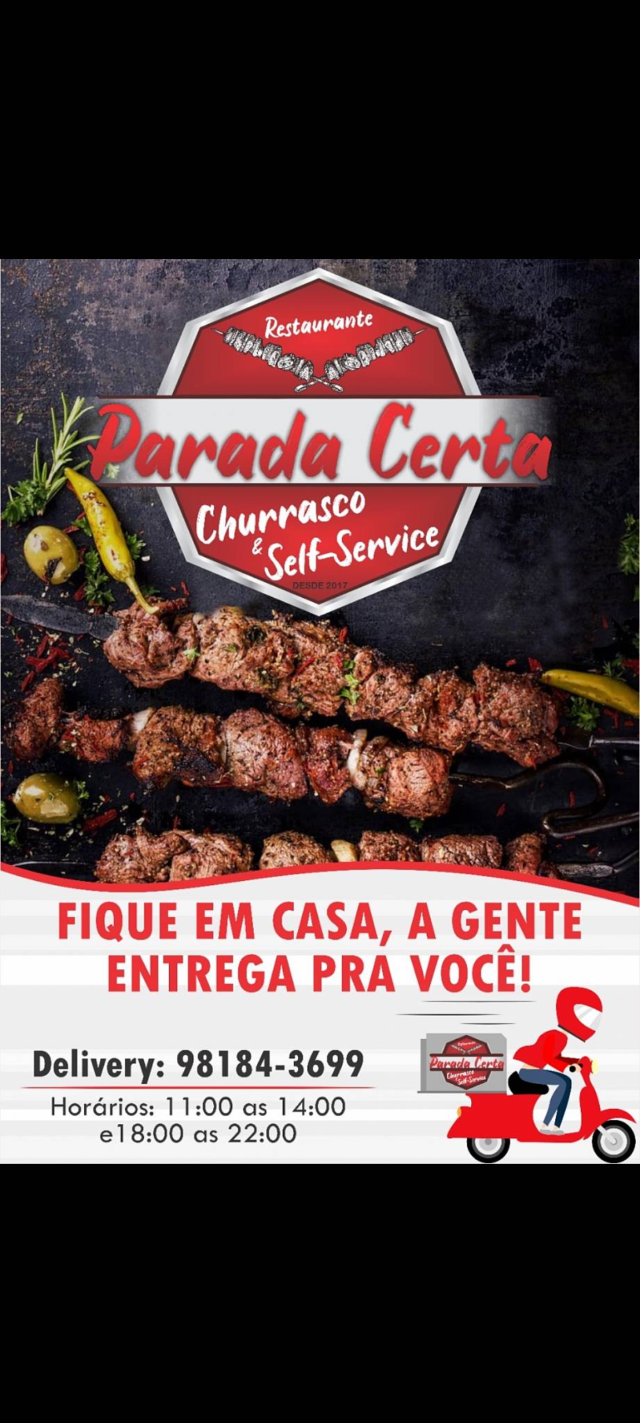 Restaurante Parada Certa cardápio