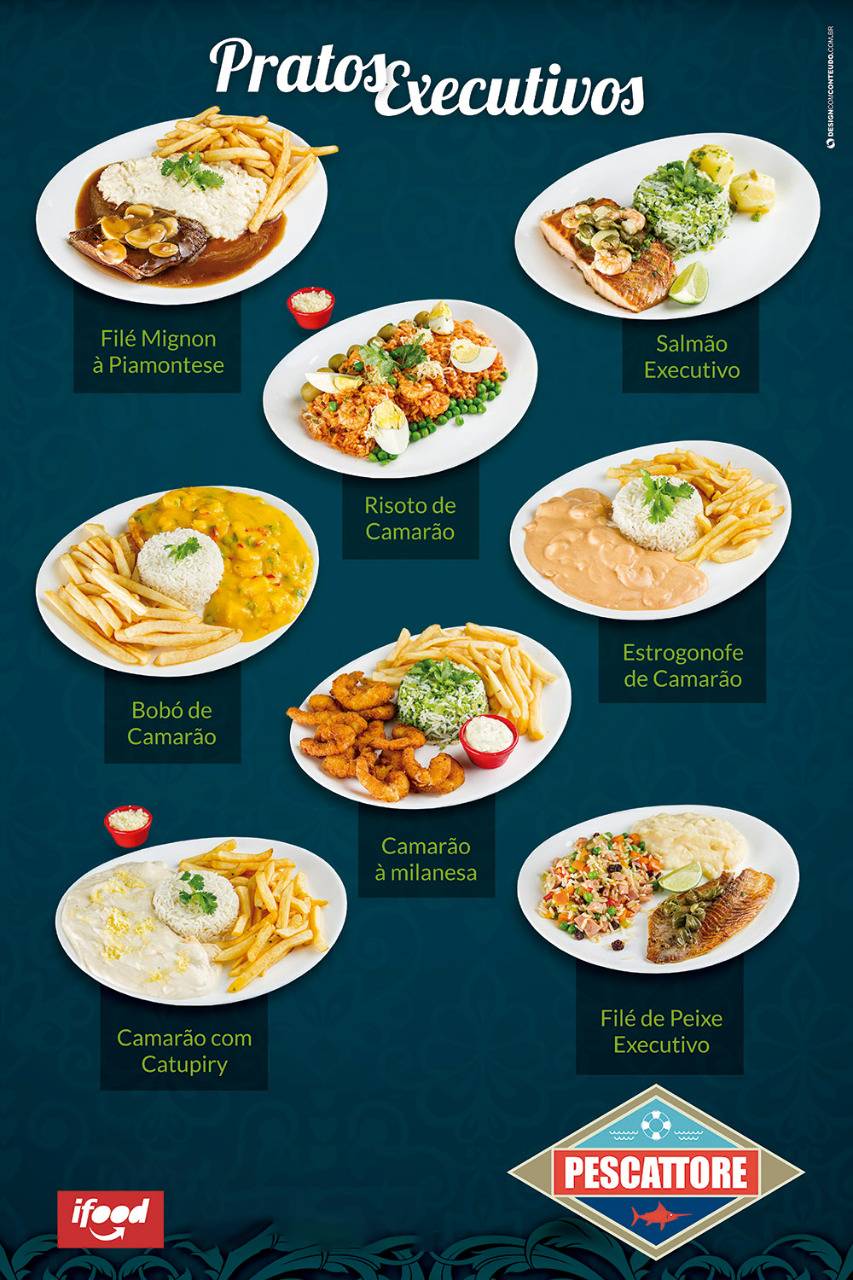 Restaurante Pescattore Frutos do Mar Churrasco Buffet Almoço Citta América Barra da Tijuca Rio de Janeiro RJ cardápio