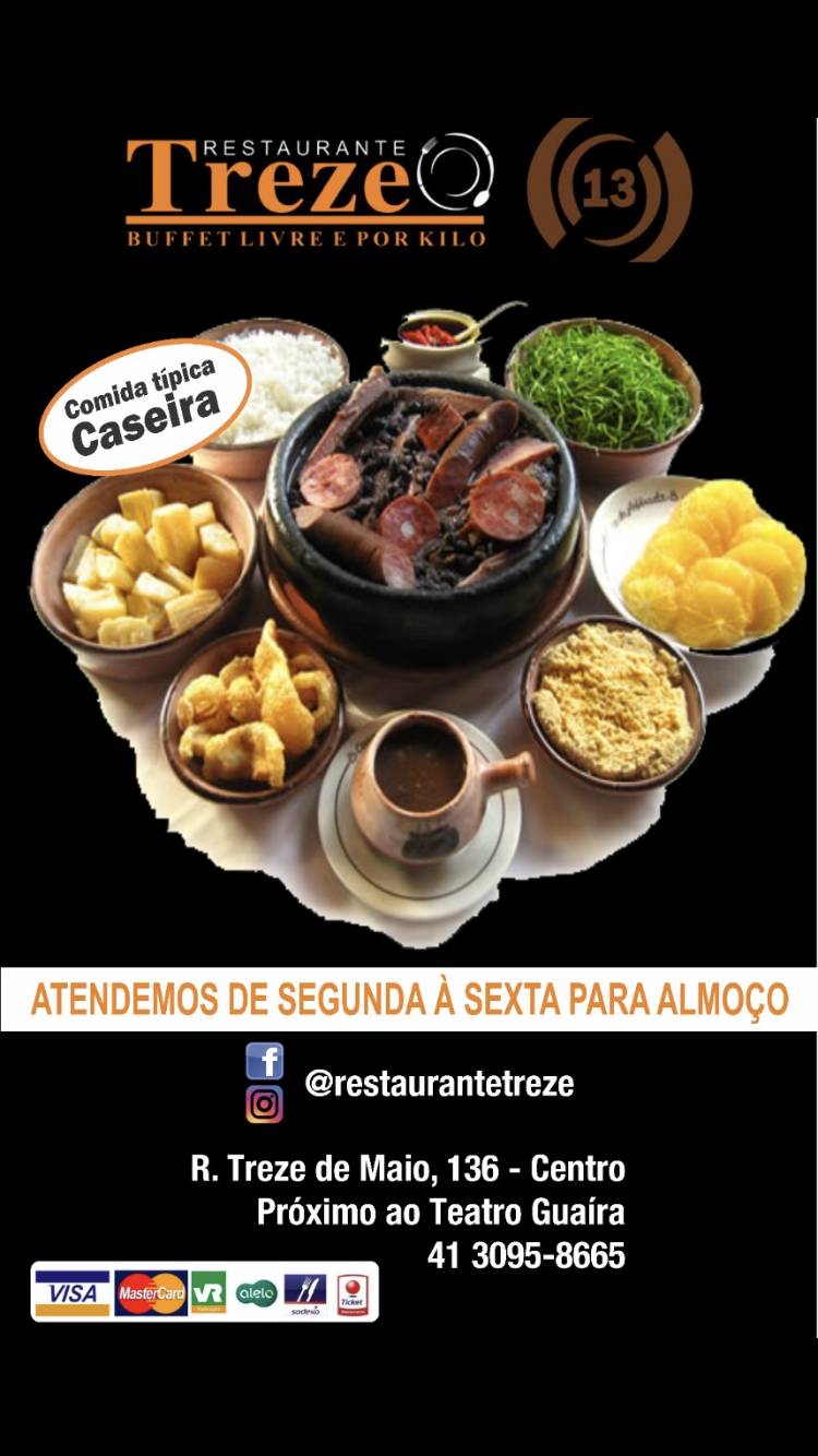 Restaurante Treze cardápio