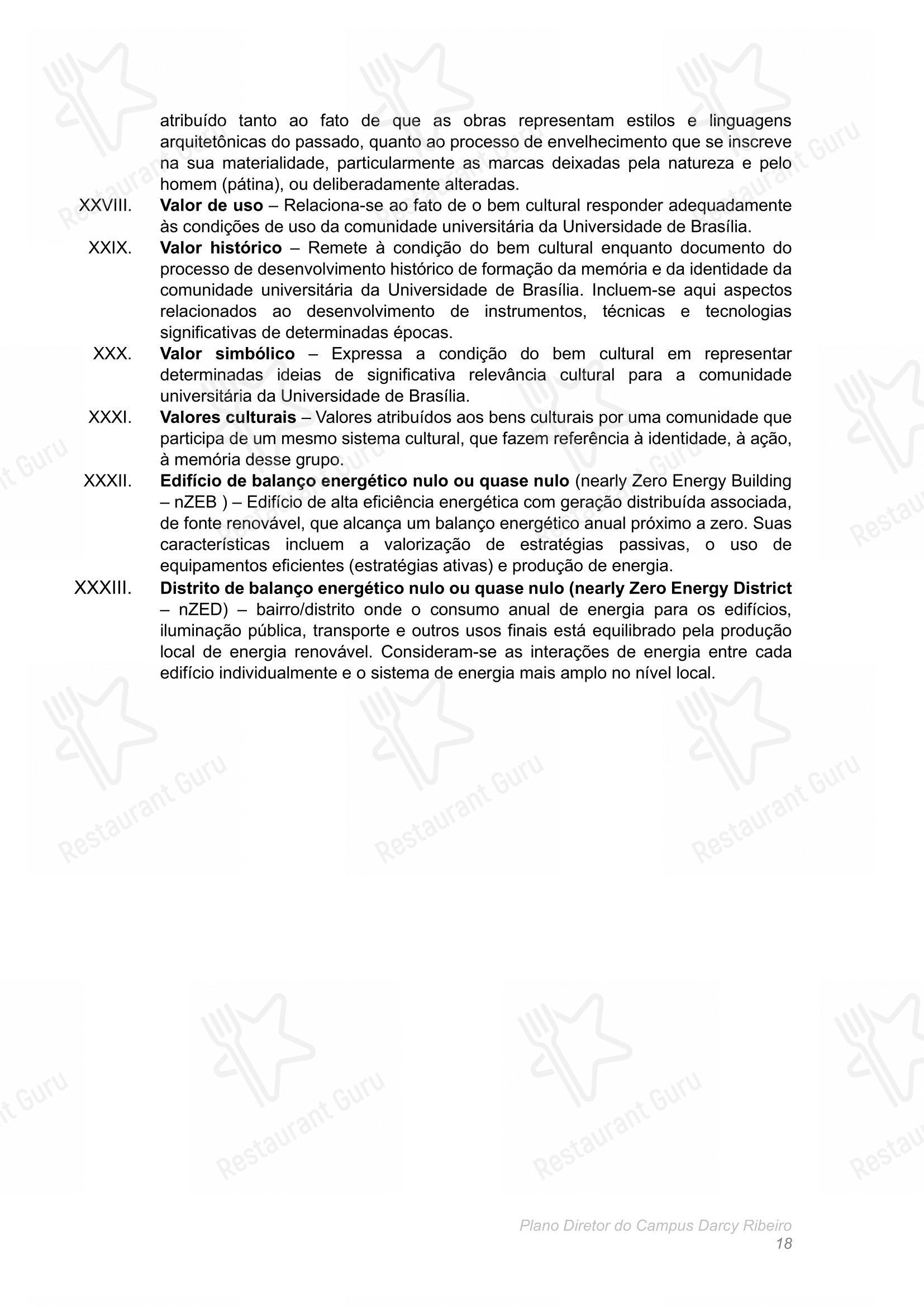 Restaurante Universitário - RU ISM GOMES DE MATTOS - Крафт меню