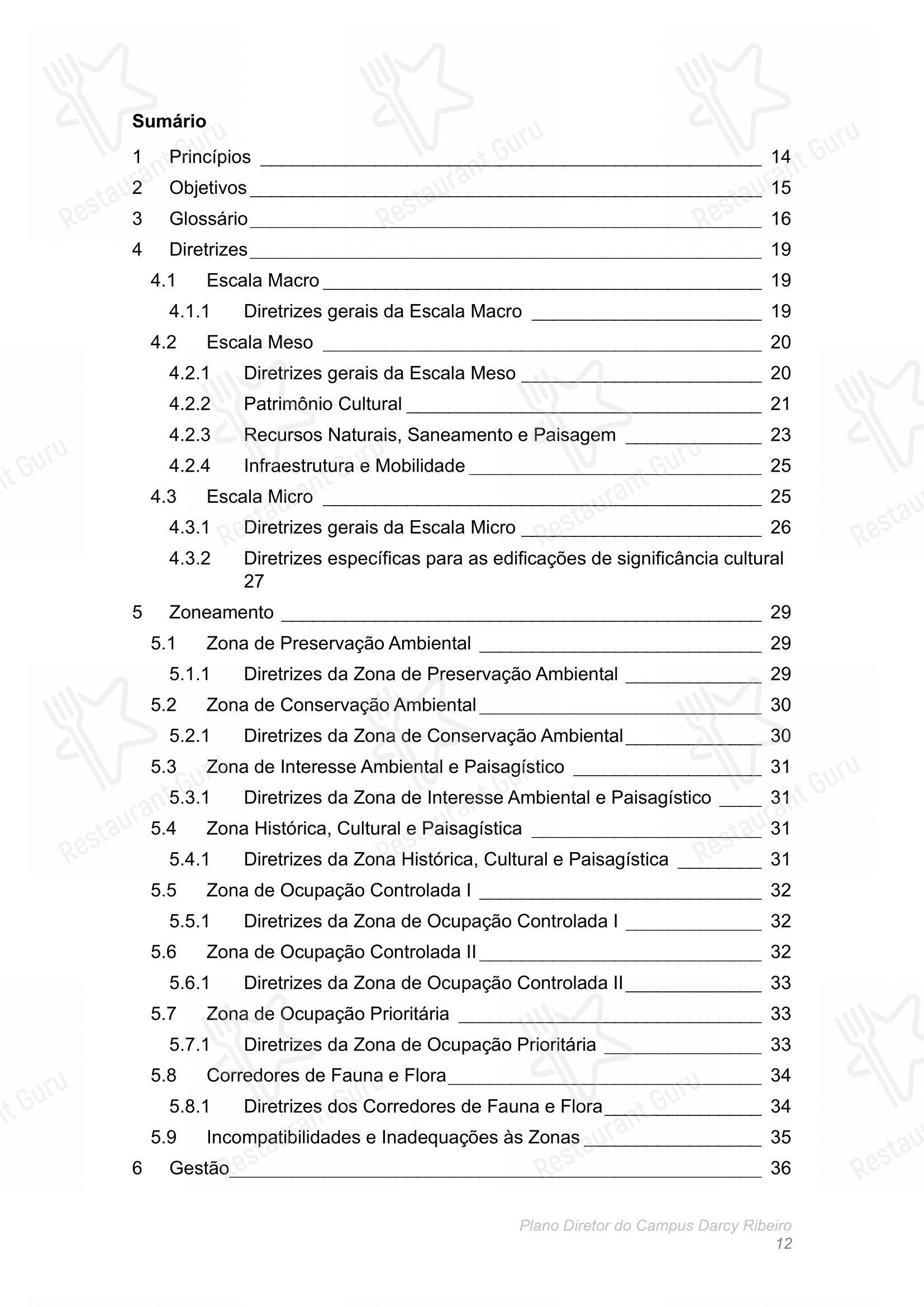 Restaurante Universitário - RU ISM GOMES DE MATTOS - Крафт меню