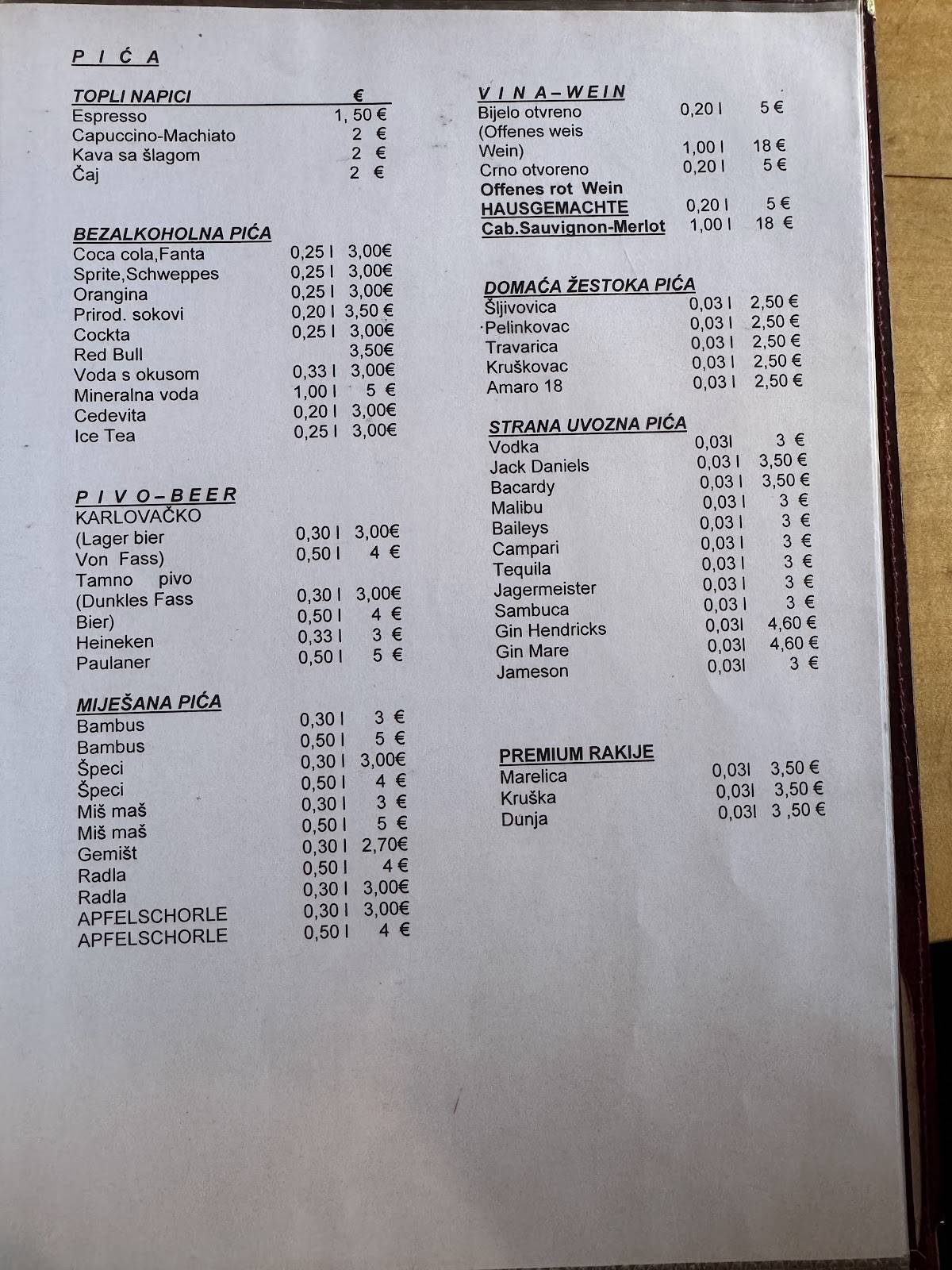 Menu di Restoran Navigator 