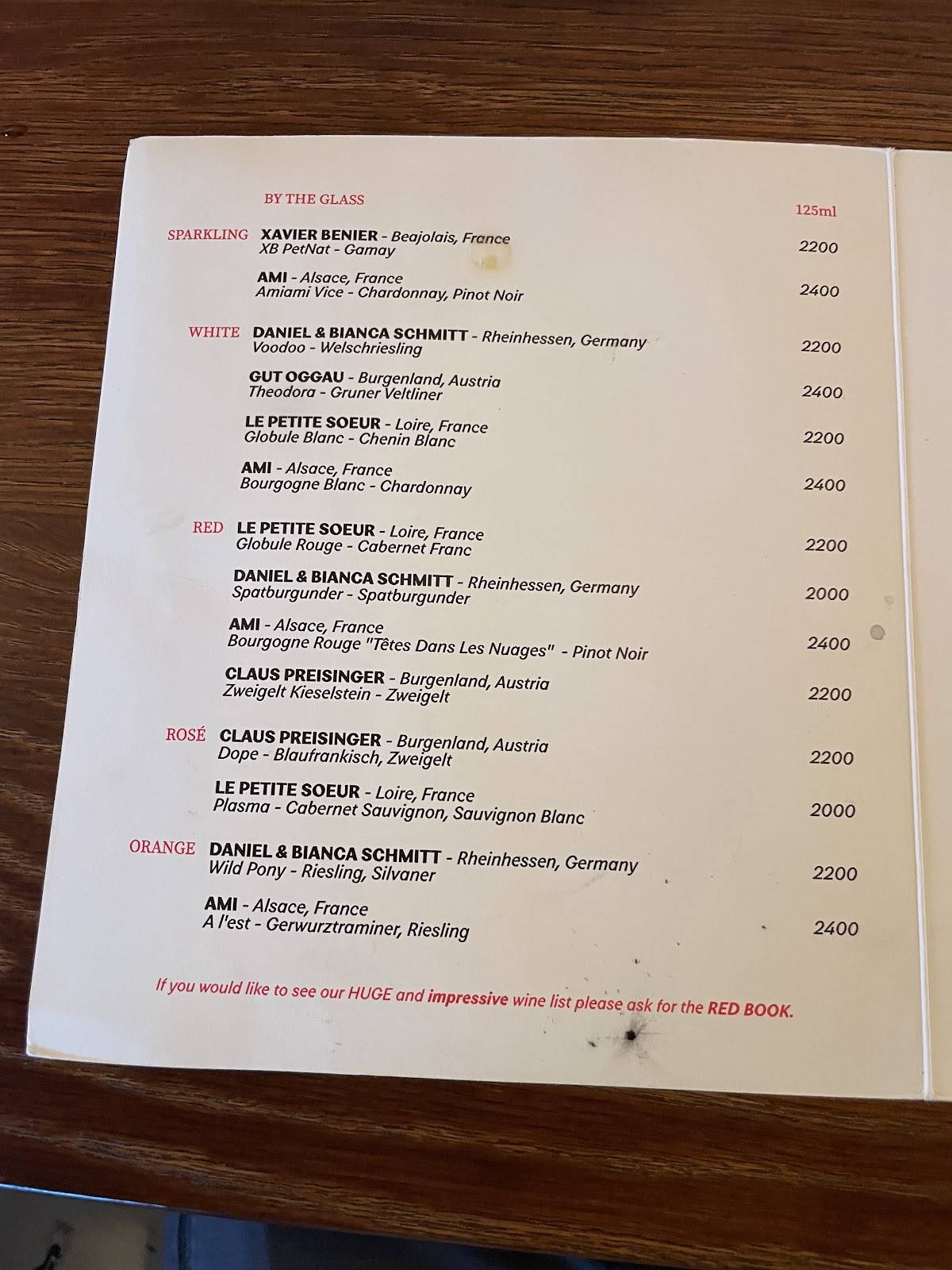 Menu de Skál!