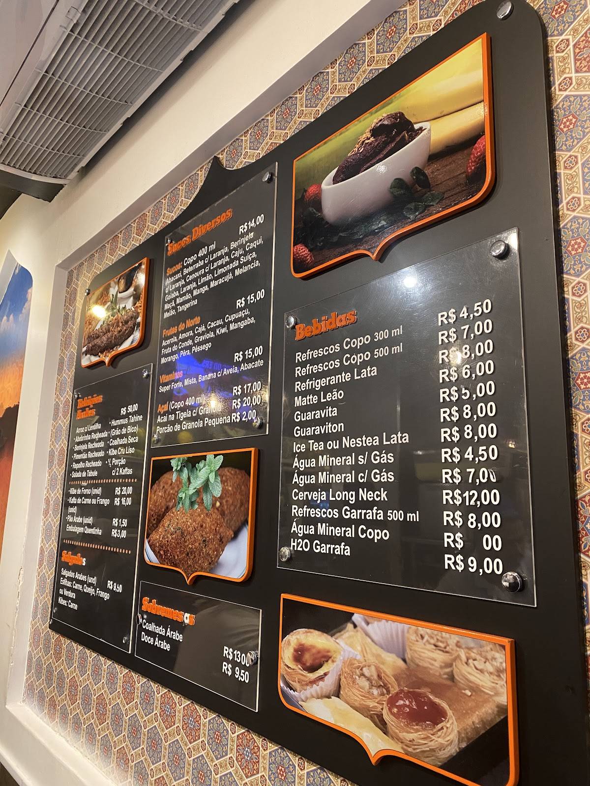 Rotisseria Sírio Libanesa cardápio