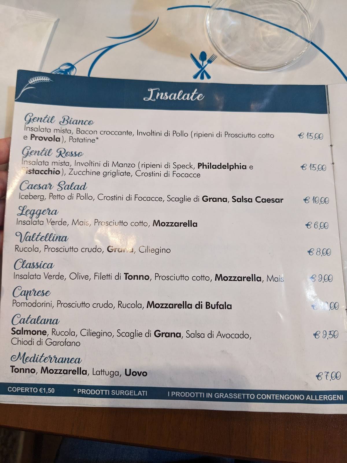 Menu di Risto pizzeria Grano 