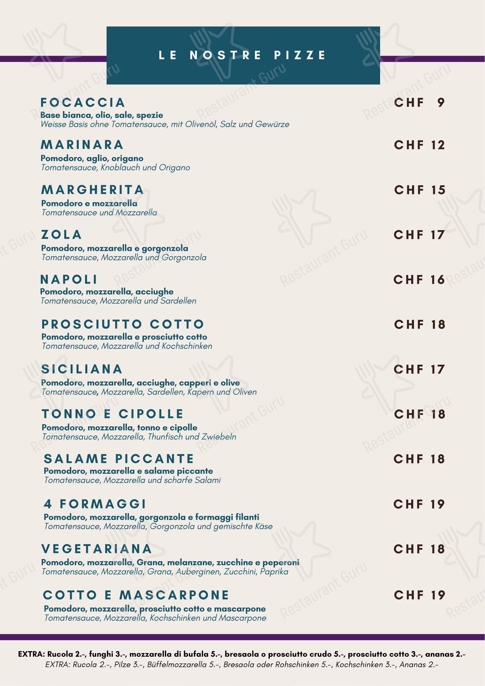 Menu bar per Ristorante Al Fienile ristorante