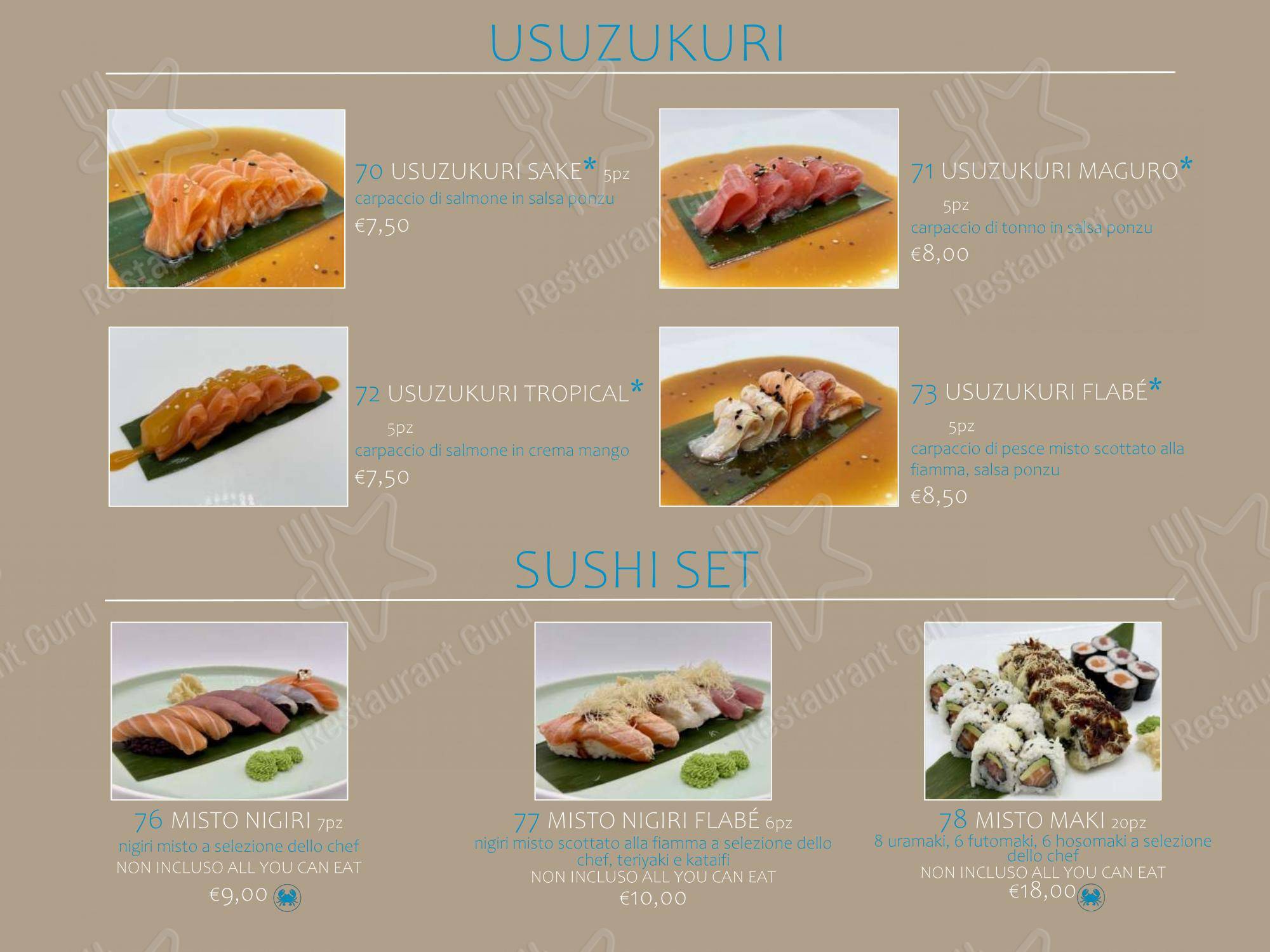 Menu per Ristorante Asia in Jesi