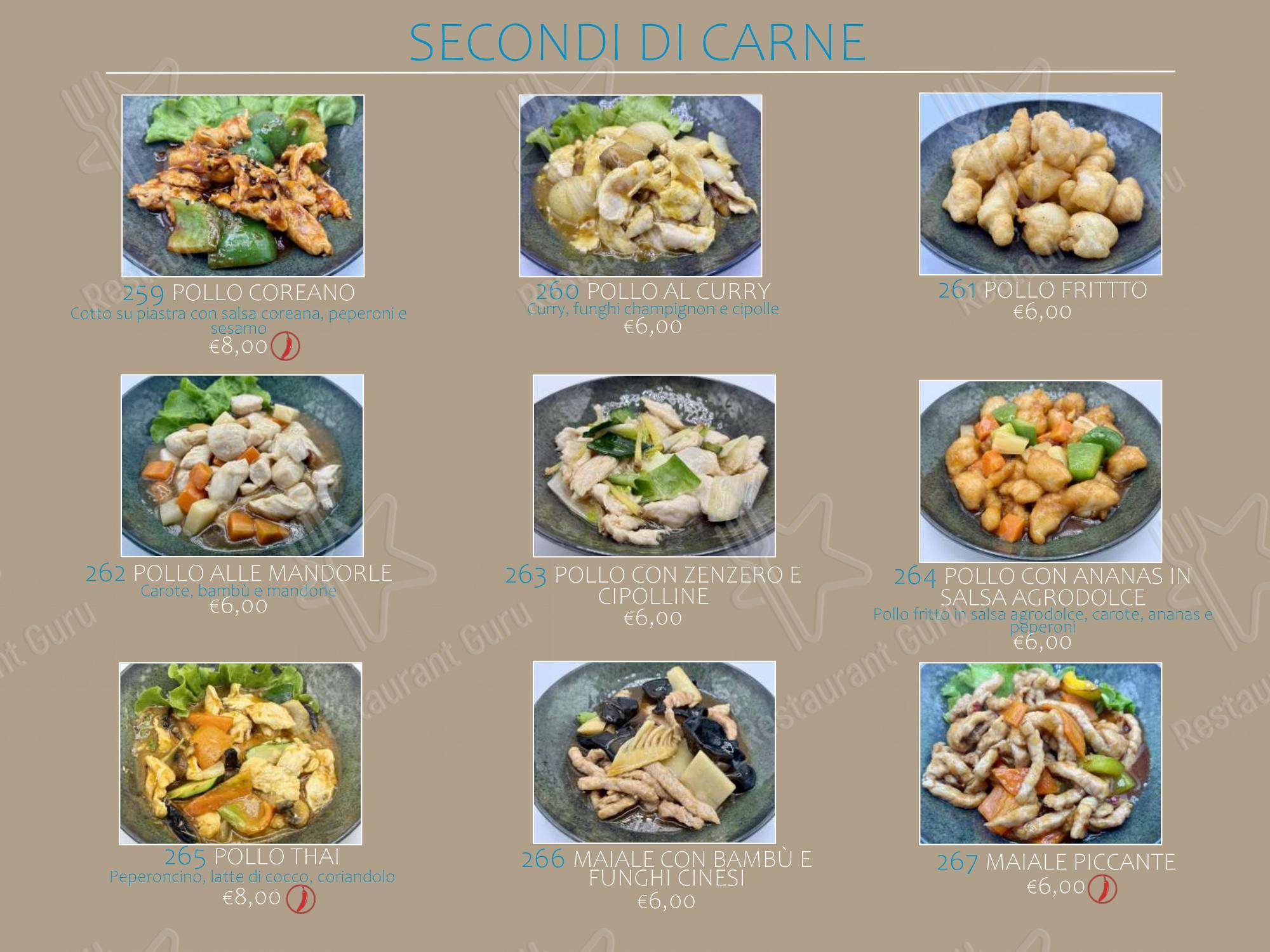 Ristorante Asia in Jesi - Menu