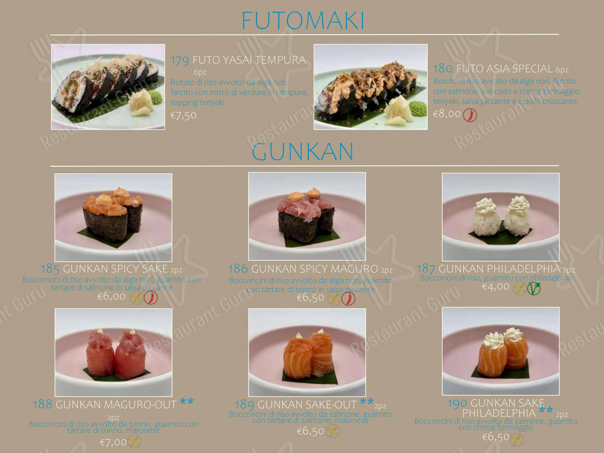Ristorante Asia in Jesi - Menu