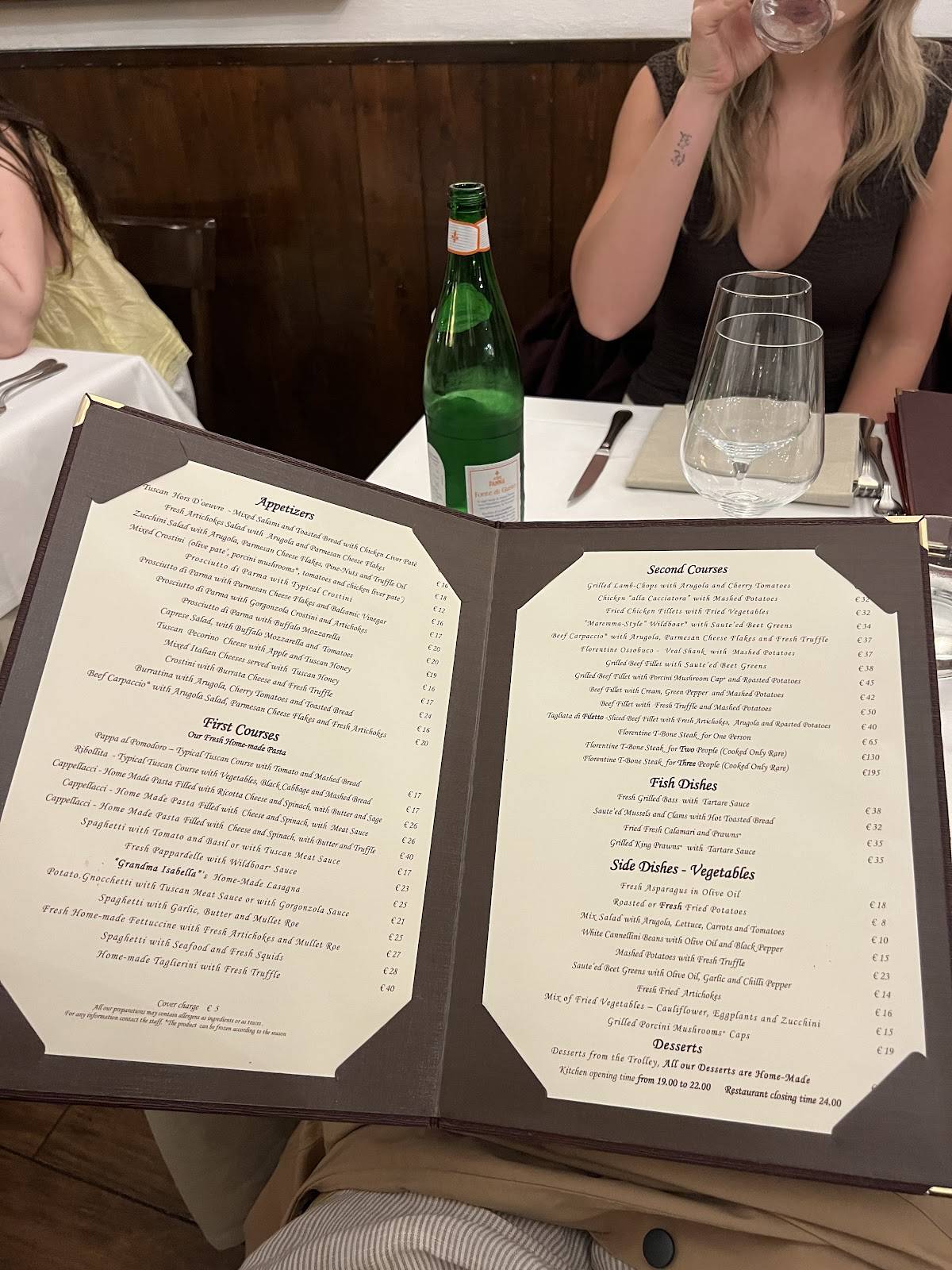 Menu di Ristorante Buca Mario 