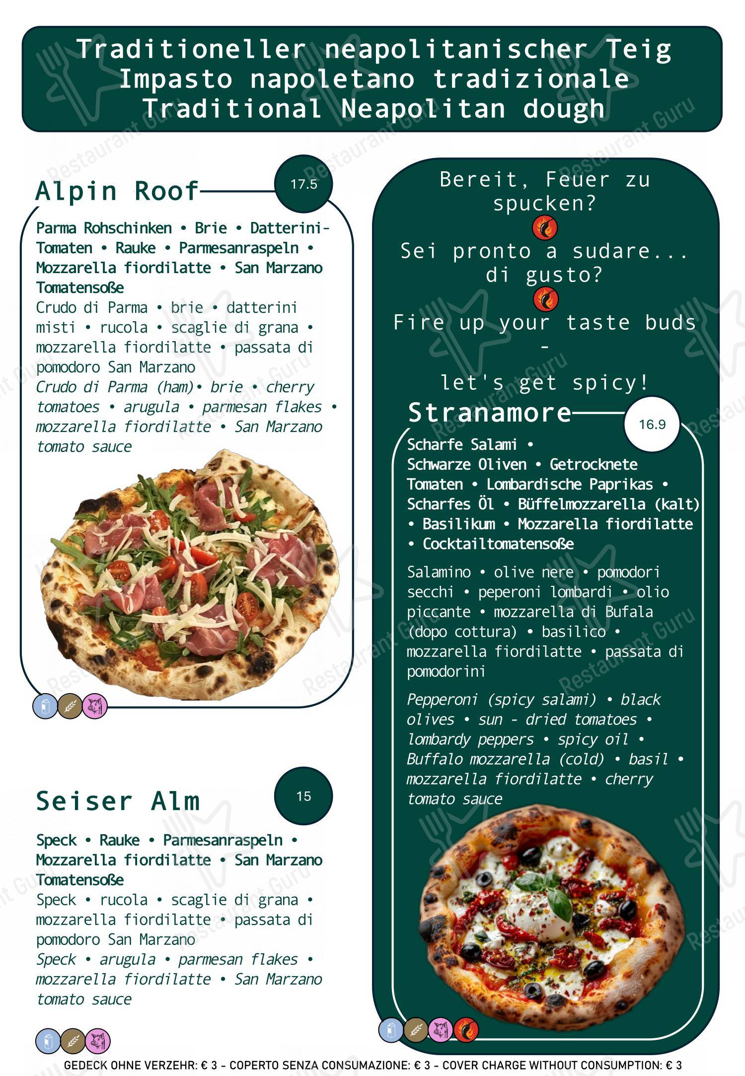 Ristorante Cafè Flora Alpin Roof in Fie allo Sciliar - Menu bar