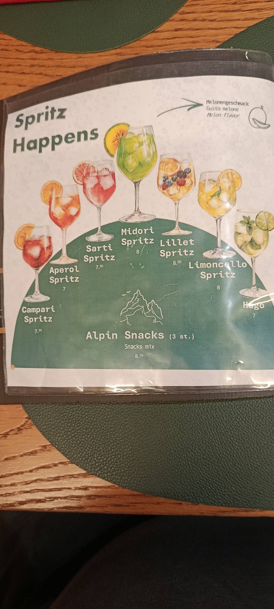 Menu di Ristorante Cafè Flora Alpin Roof 