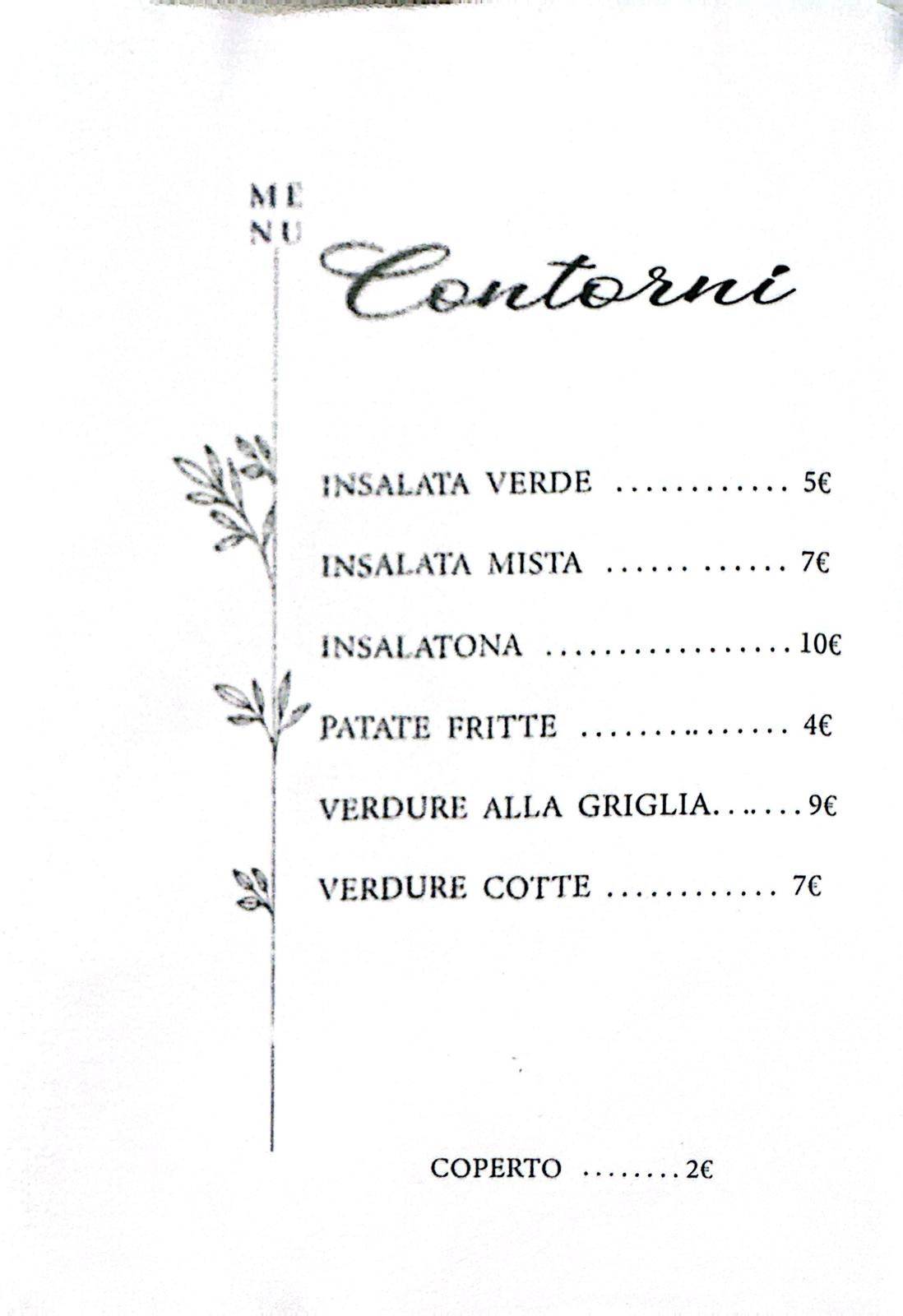 Menu di Ristorante Il Grillo Parlante 