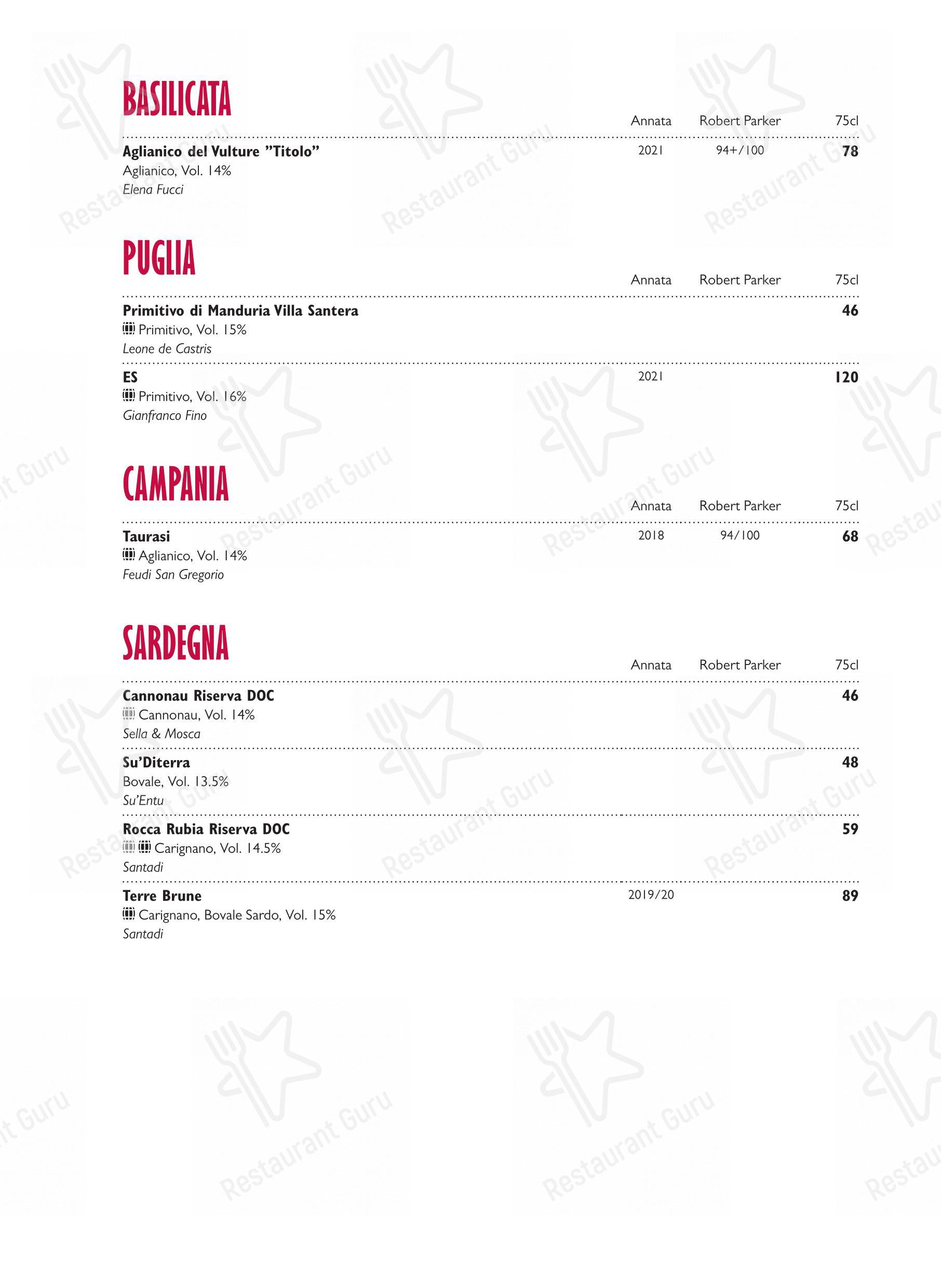 Menu di Ristorante Grotto Broggini - Menu