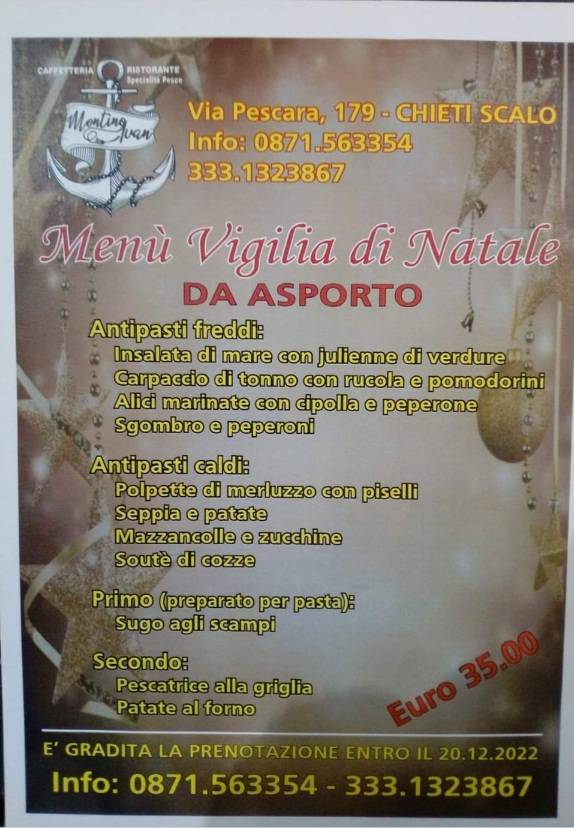 Menu di Ristorante Ivan Montino 