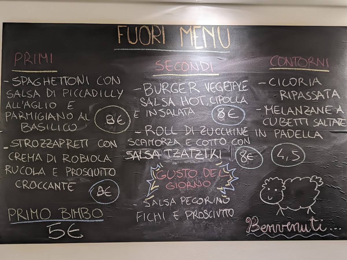 Menu di Ristorante La pecora e il lupo Arrosticineria, Bruschetteria 