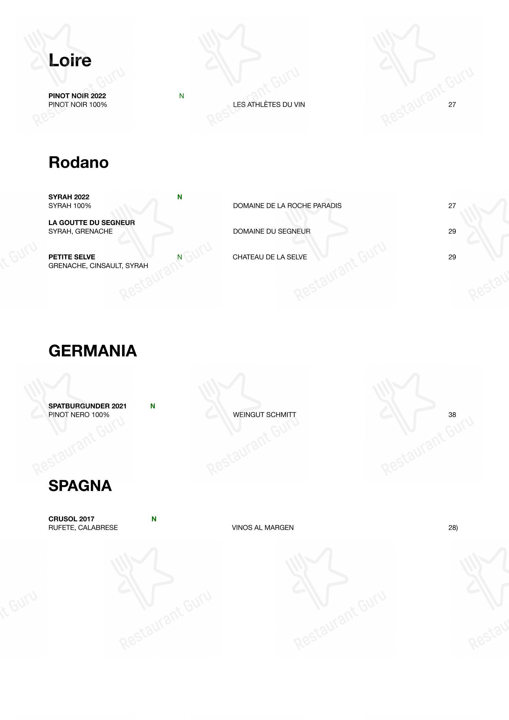 Menu bar per Ristorante Le Querce pizzeria
