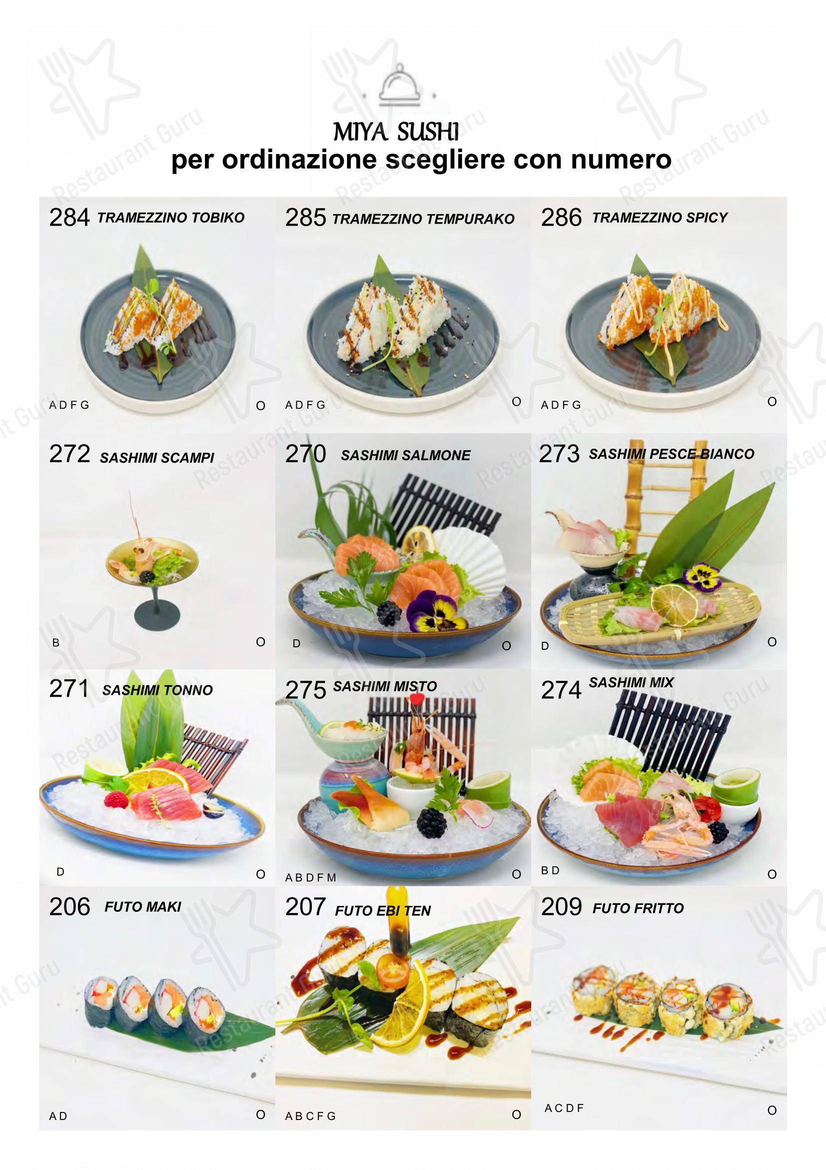 Menu di Ristorante Miya Sushi - Детское