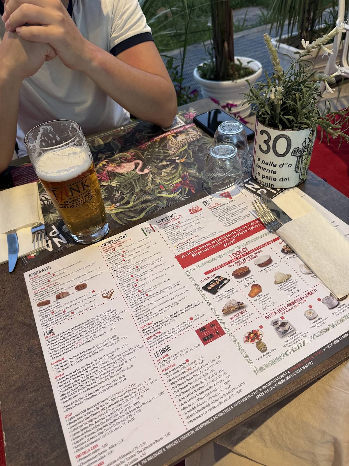 Menu di Ristorante Napizz - Rimini Tribunale 