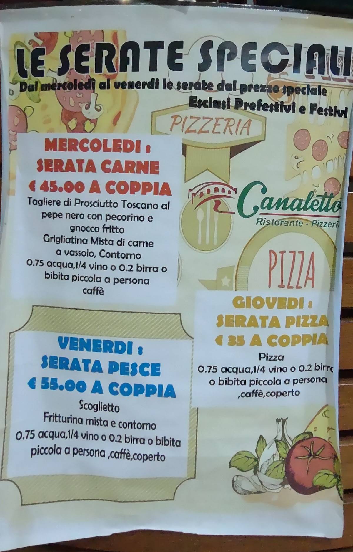 Menu de Ristorante