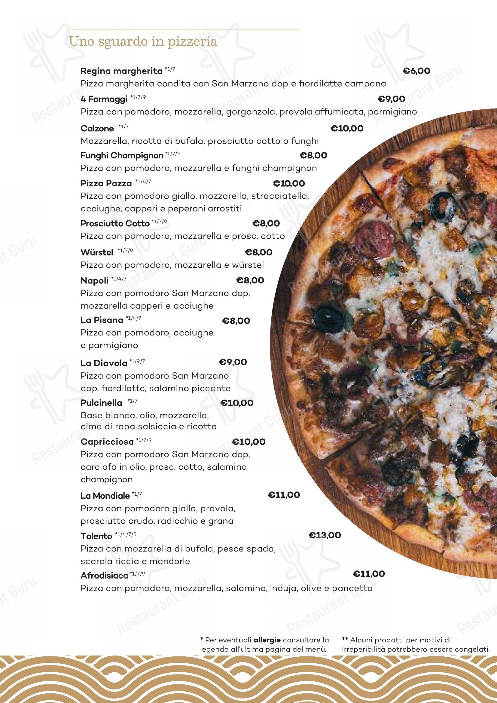 Menu per Ristorante Pizzeria Da Rino ristorante