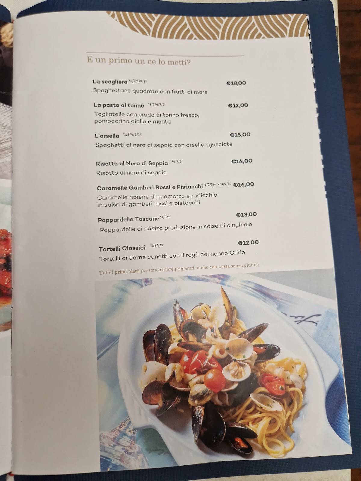 Menu di Ristorante Pizzeria Da Rino 