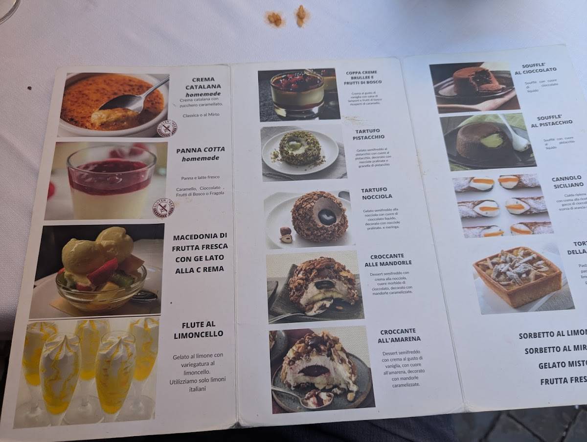 Menu di Ristorante Pizzeria - Il Miraggio 