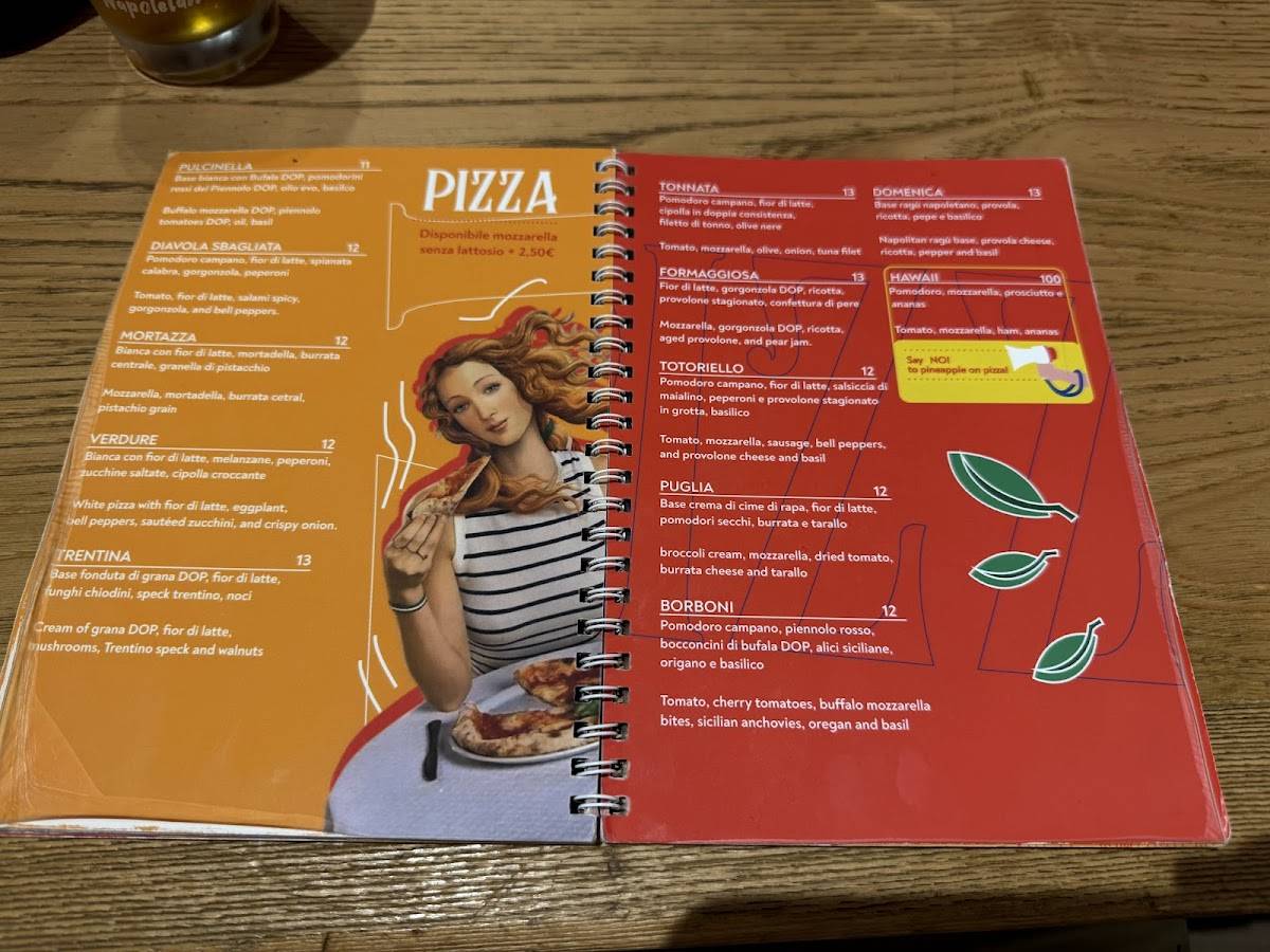 Menu di Pizzeria Napoletana Sud - Centro Storico 