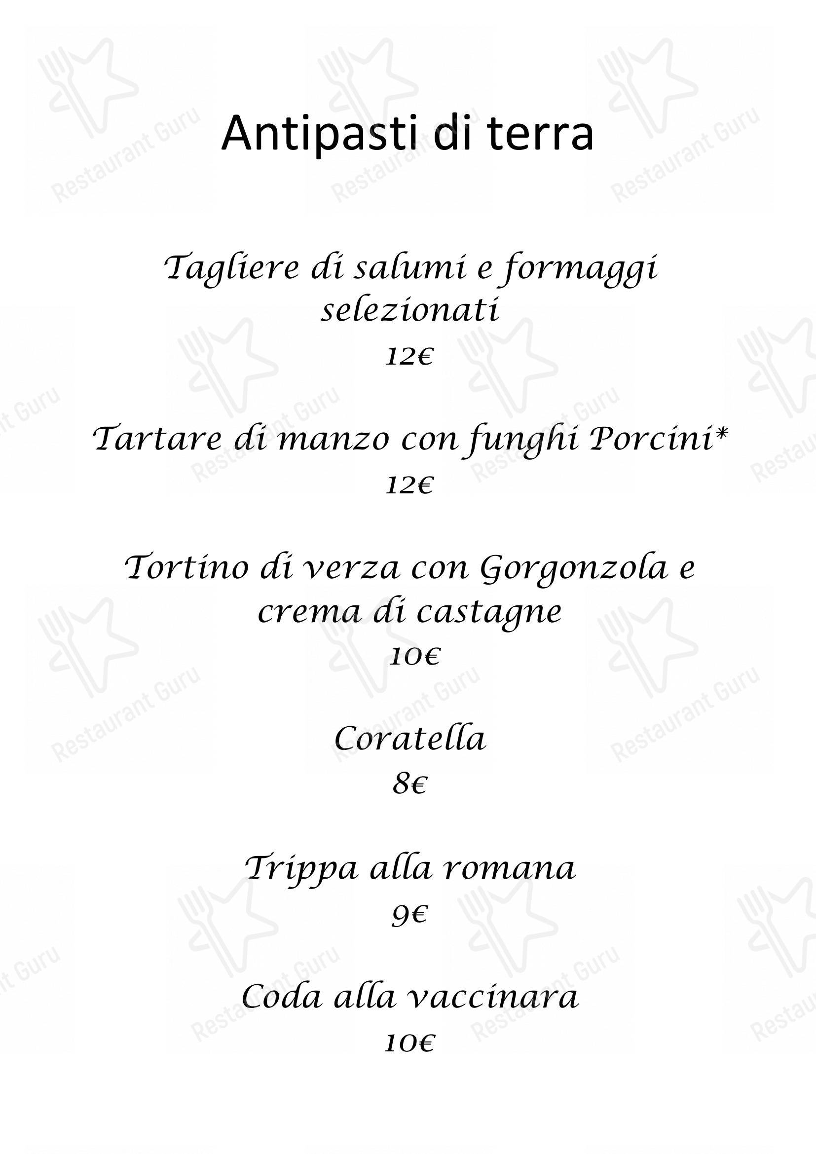 Menu di Ristorante 