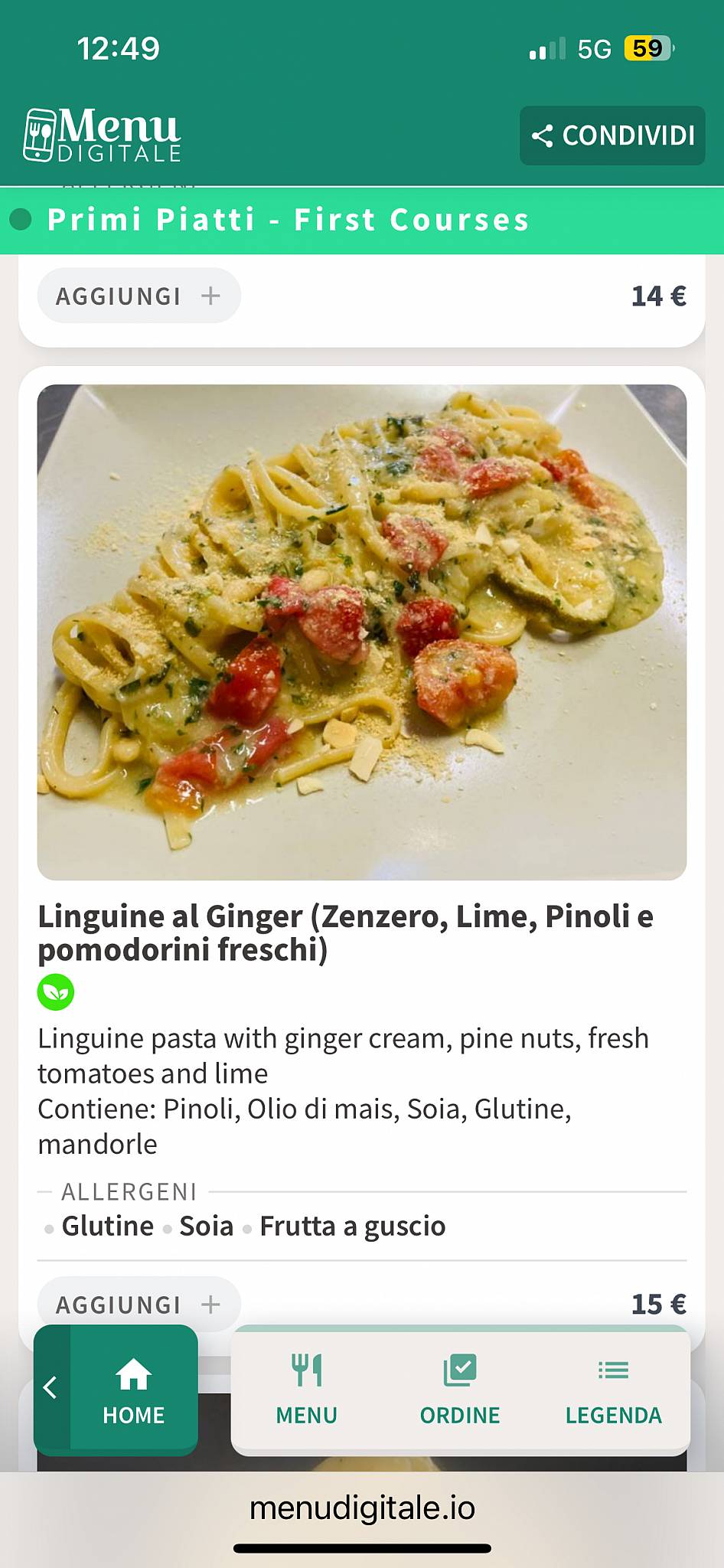 Menu di Ristorante Vegano Ma Va? Prati 