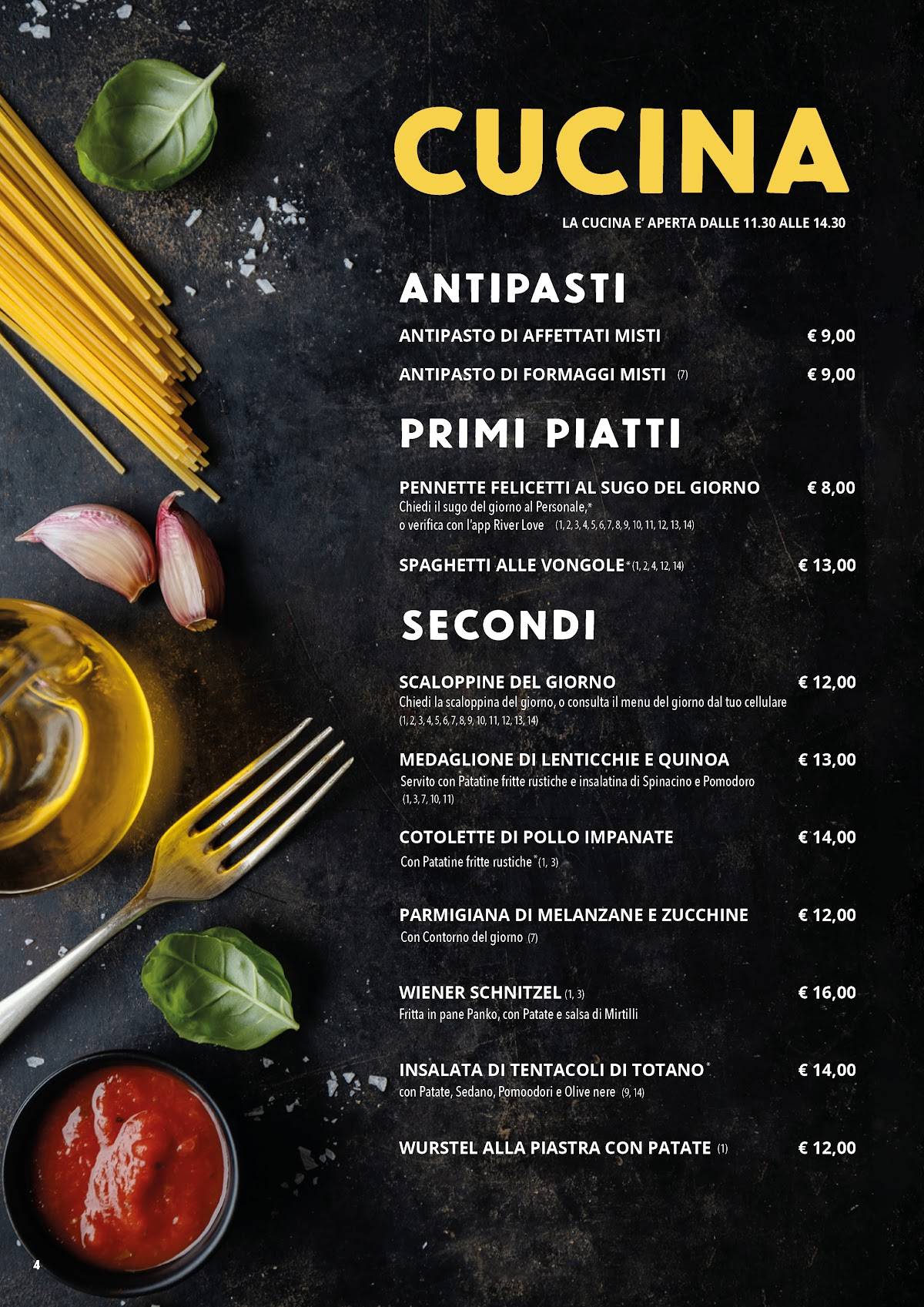 Menu di River 