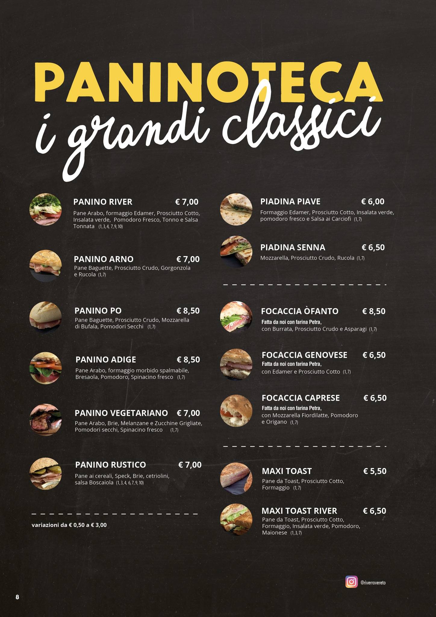 Menu di River 