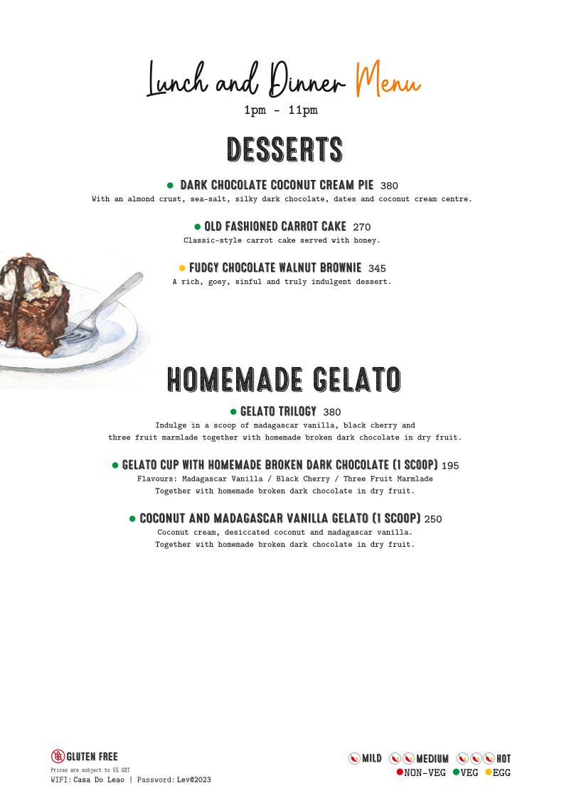 Leão [Roadhouse] Pizzeria Family Restaurant & Bar menu