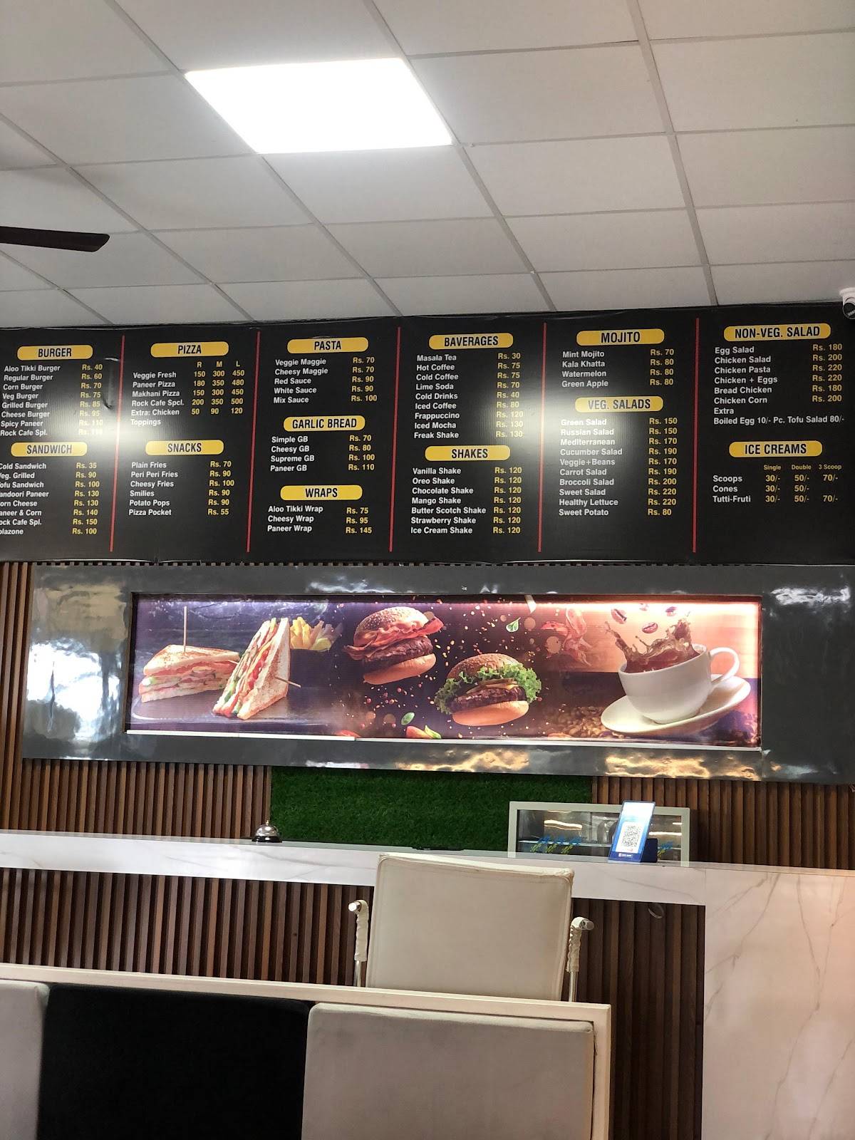 Rock Cafe menu