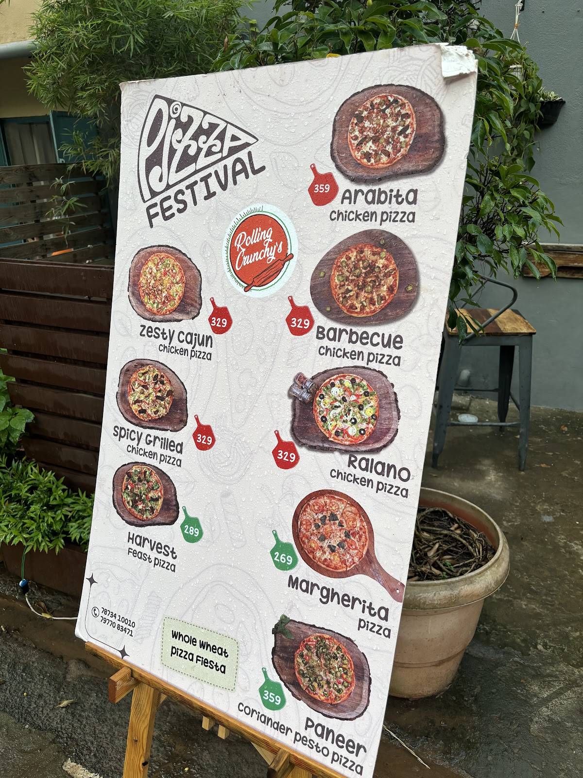 Rolling Crunchy's Cafe & Restaurant menu