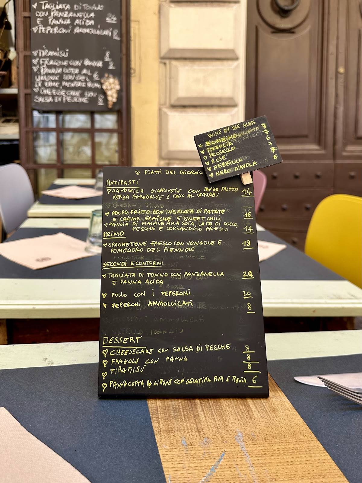 Menu di Ditta Trinchetti 