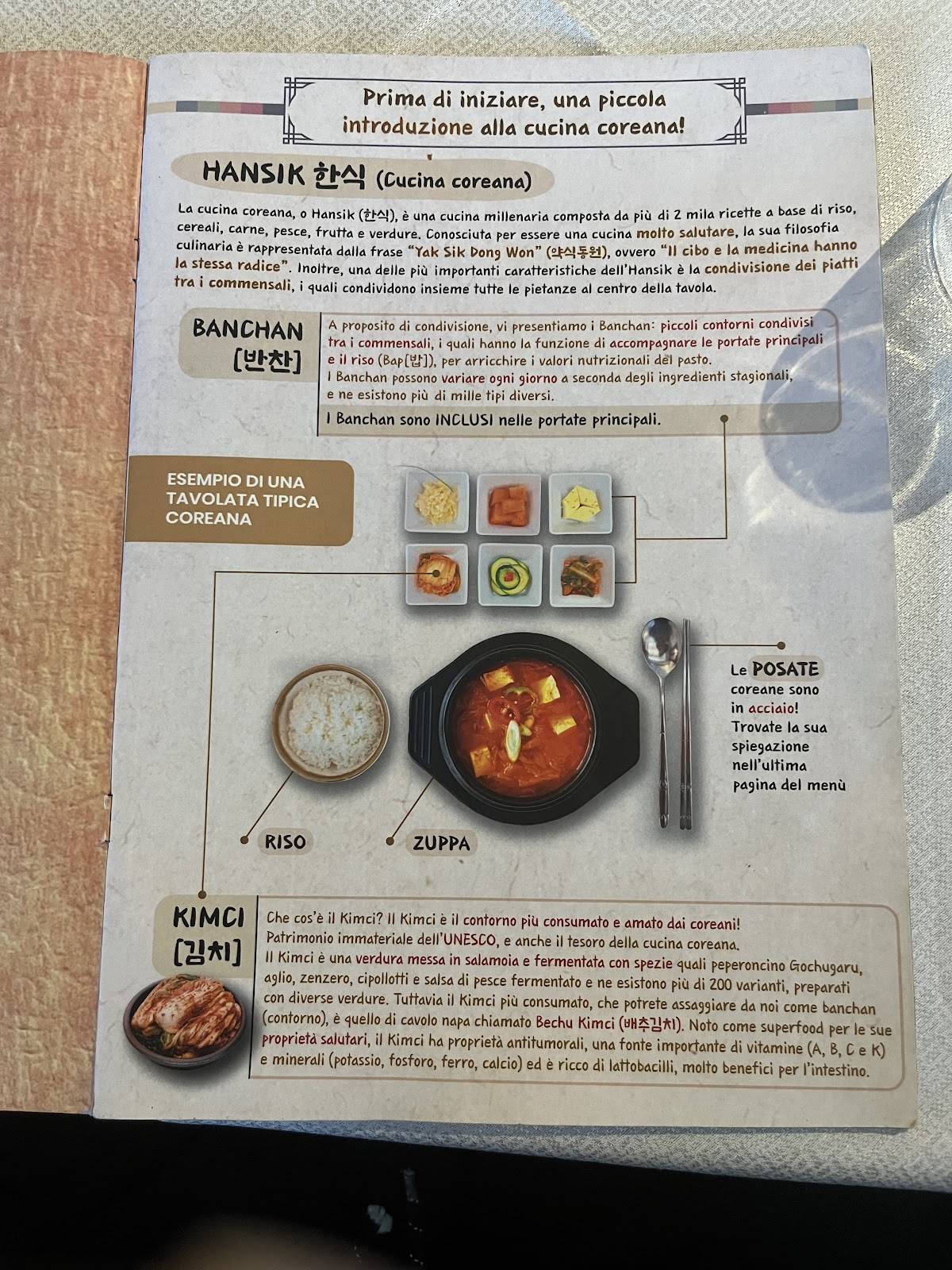 Menu di IGIO Ristorante Coreano Roma 