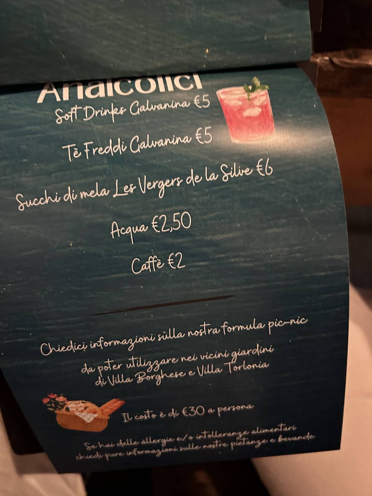 Menu di Spaccio Grosso 