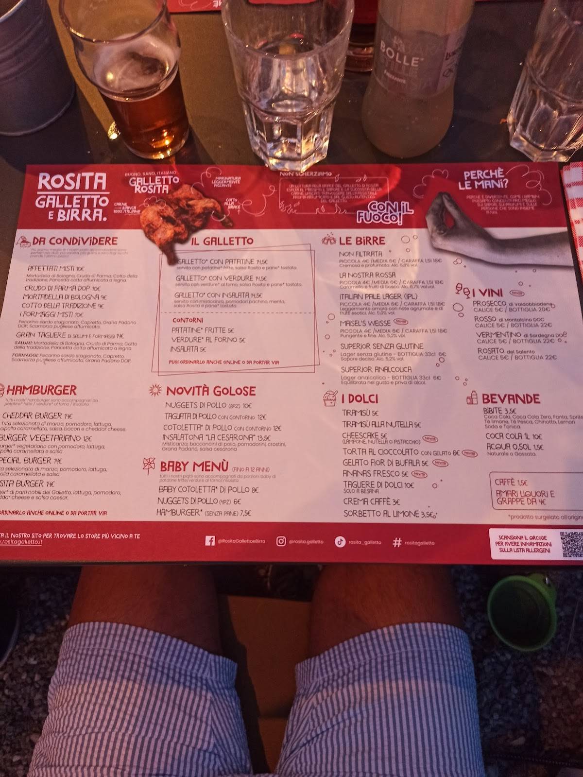 Menu di Rosita - Galletto e Birra Besana 