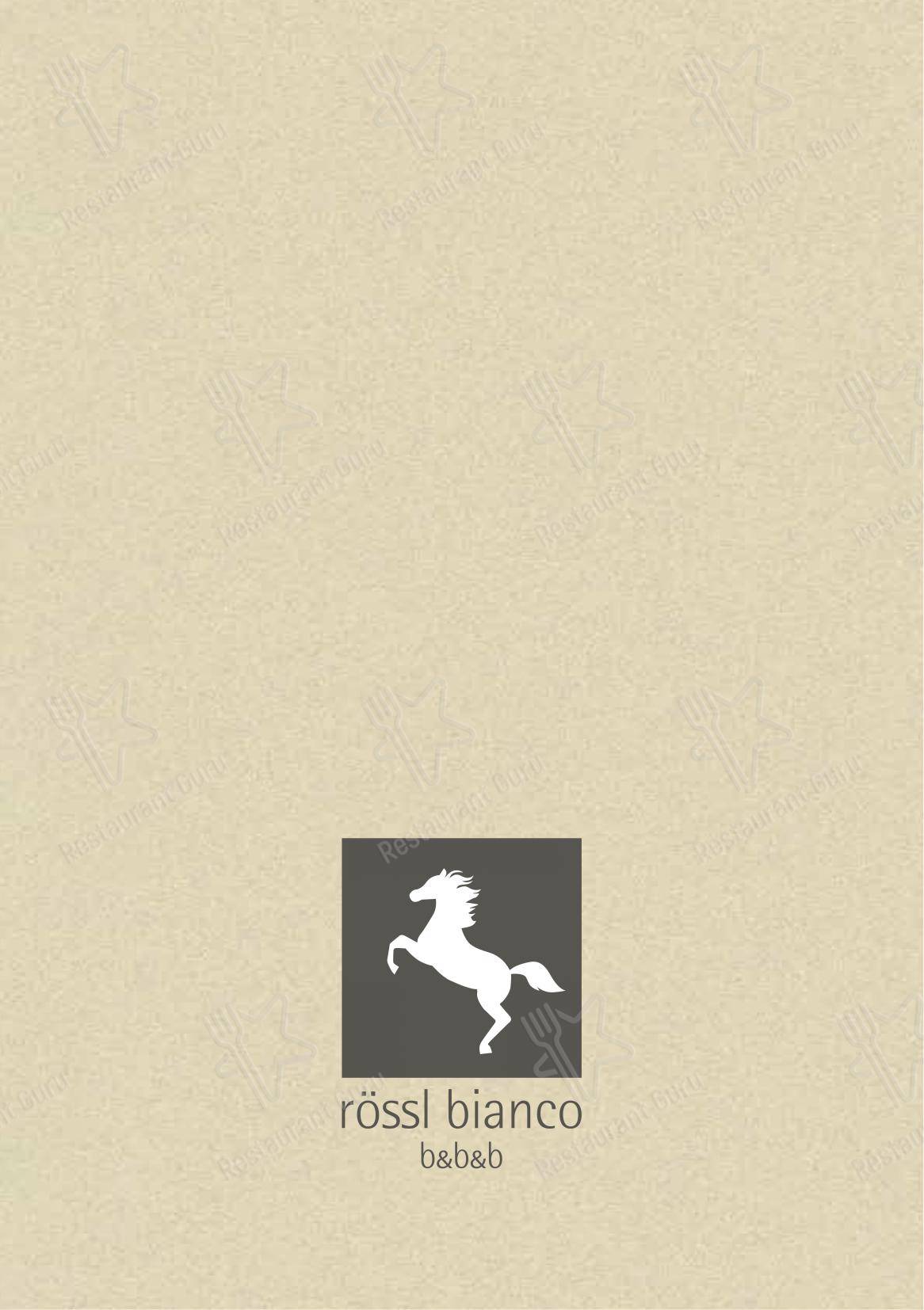 菜单 per Rössl bianco