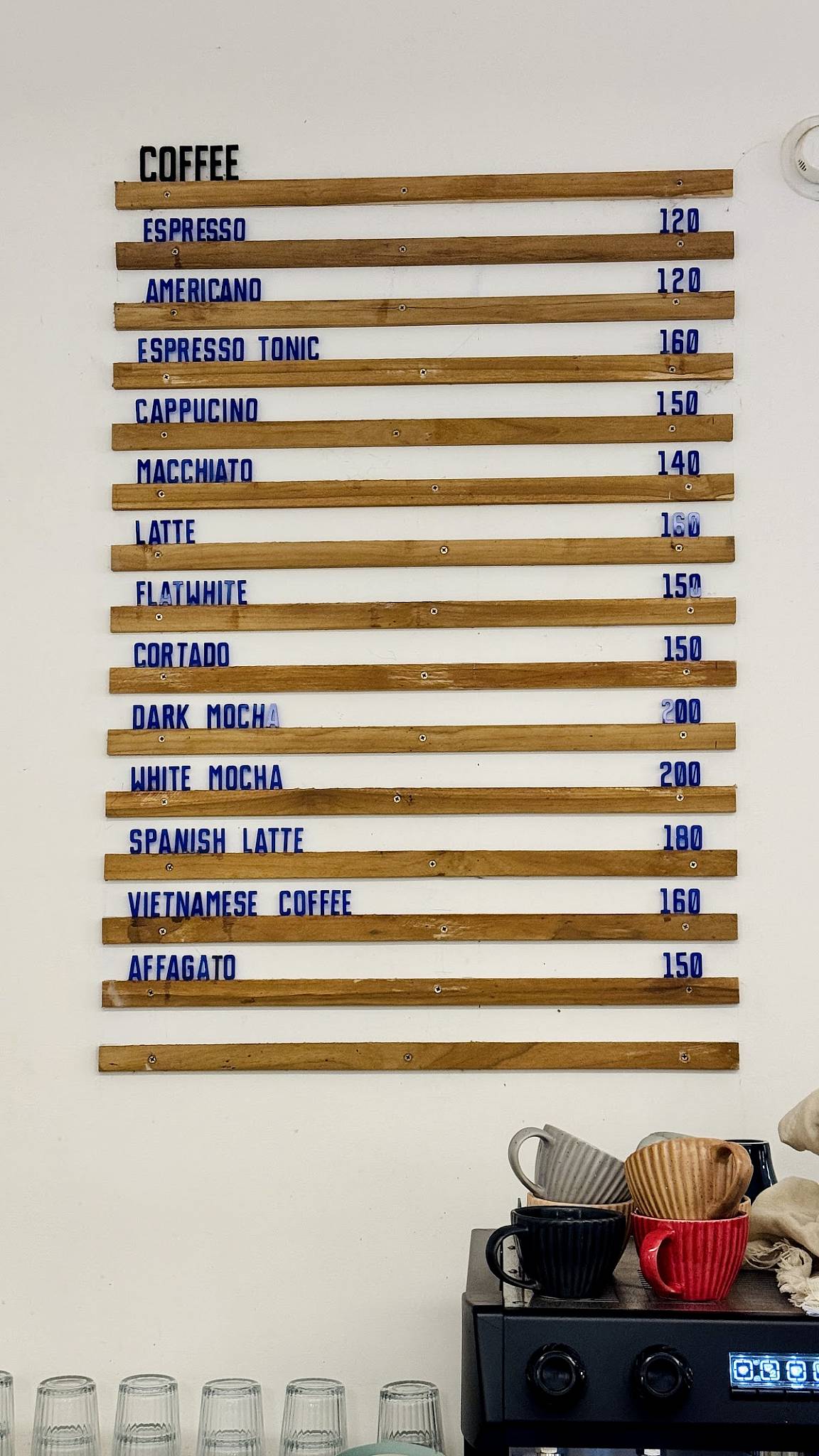 Roy's Cafe menu