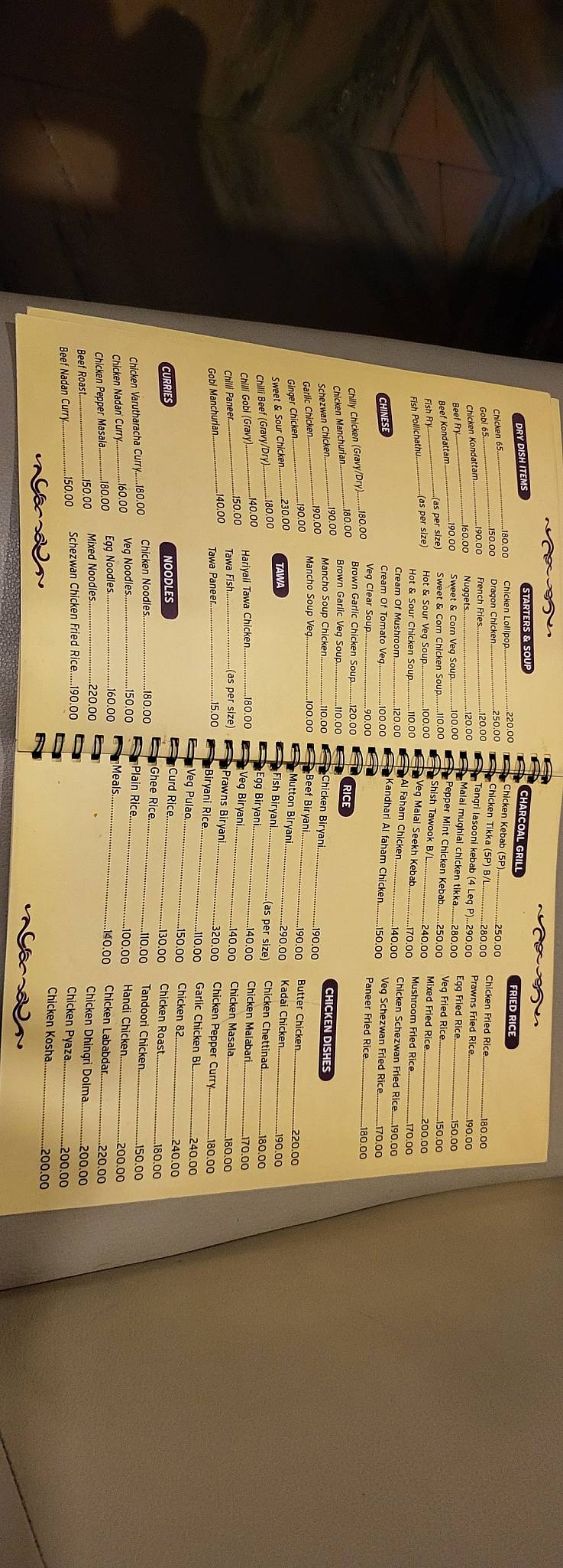 Ruchi Village Restaurant menu