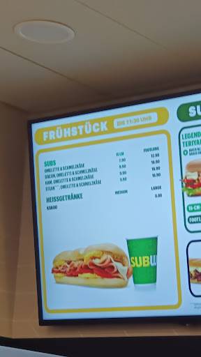 Menu di Subway 